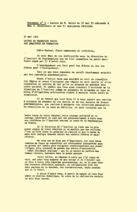 Françoise Dolto carta a los 51 analistas révoltés (rebeldes)